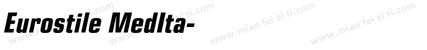 Eurostile MedIta字体转换